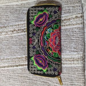 Handmade Traditional Mexican Embroidered Wallet